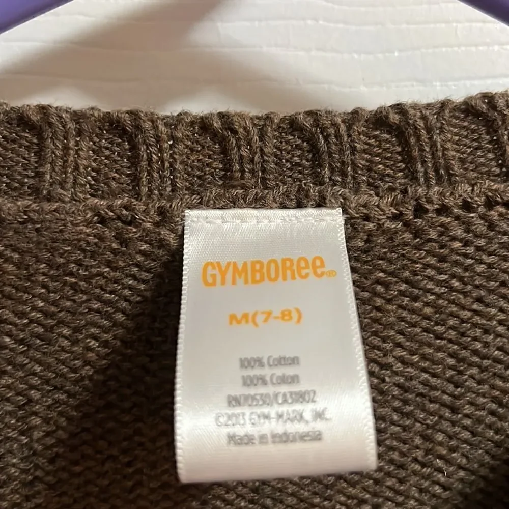 Gymboree size medium (7/8) boys brown sweater.